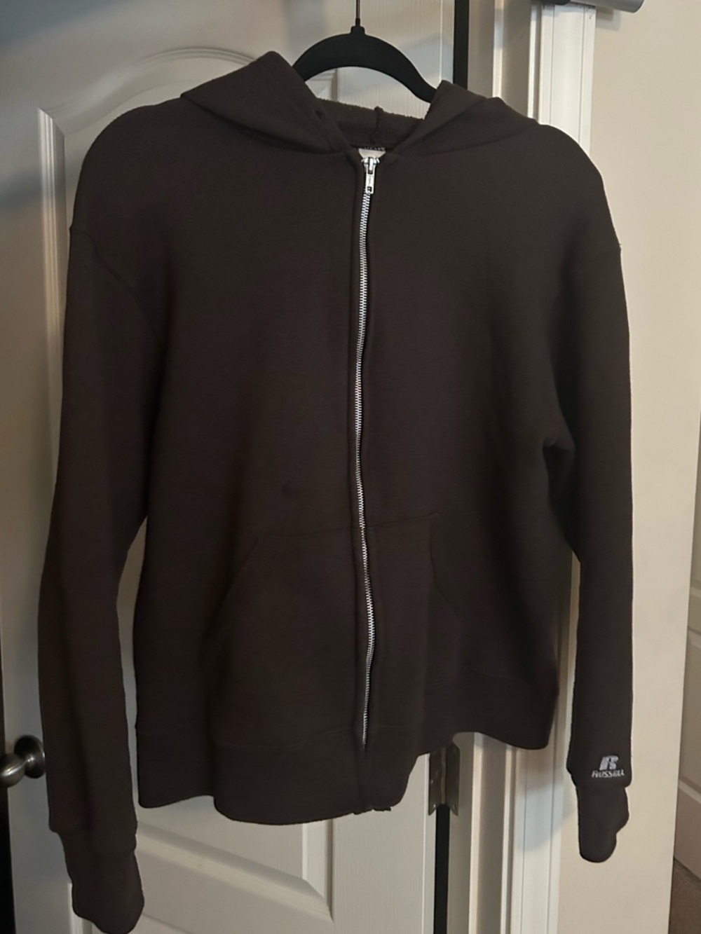 Russell Athletic Black Full-Zip Hooded Sweatshirt